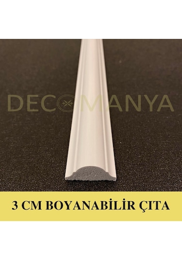 Decomanya Boyanabilir Duvar Çıtası 3 Cm Poliüretan Duvar Çıtası (480019754)
