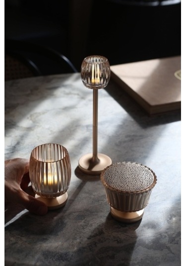 Stylistic Hari Waves Bistro Lamba Gold Renkli