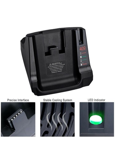 Suntek Siyah Ve Decker Bx1540 Lbx2040 Lbxr36 Için 36v/40vlityum