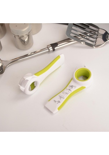 5 Arada 1 Çok Fonksiyonlu Plastik Şişe Açıcı Bira Açıcı Mutfak Aleti Beyaz Ve Yeşil Kırmızı