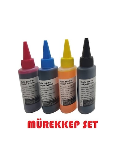 For Canon Ts705 Kartuş Dolum Mürekkebi Takım 4 Renk Set Uyumlu