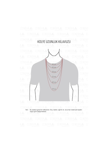 14 Ayar Altın 55 Cm Erkek Zincir Kolye N11.395