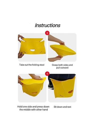 Bloomnest Yüksek Kaliteli Katlanır Kamp Sandalyesi - Seyahat, Piknik, Açık Hava İçin Mükemmel Sarı