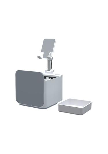 Joyhub Masaüstü Saklama Kutusu Braketi Küçük Ev Ofis Depolama Temizleme Çöp Tenekesi Cep Telefonu Destek Braketi Beyaz Var Direksiyon L2unjr