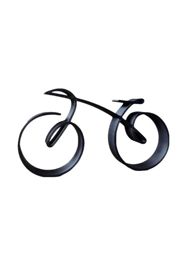 Homyl Bisiklet Heykel Dekorasyon Demir Mini Masaüstü Severler 20cmx13cm