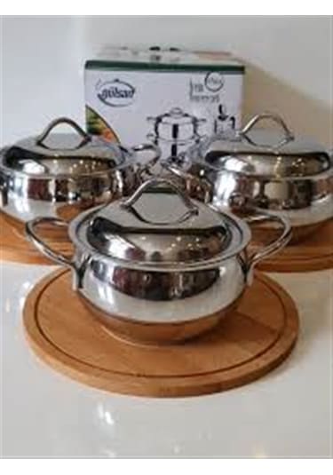 İrem 3 Lü Tencere Set Gülsan