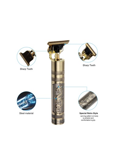 Vkemall "profesyonel Saç Kesme Makinesi - Şarjlı, Su Geçirmez, 4 Farklı Tarak İle"