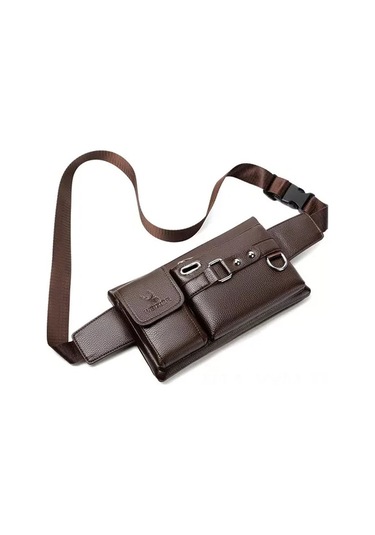 Geeksen Erkekler İçin Kahverengi Spor Bel Çantası, Çok Fonksiyonlu Dış Mekan Telefon Çantası, Moda Tasarım Çok Renkli