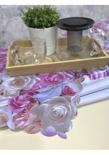 Stylishlook Kumaş Bazlı Muşamba Masa Örtüsü 137x180 Cm 158496336 Beyaz