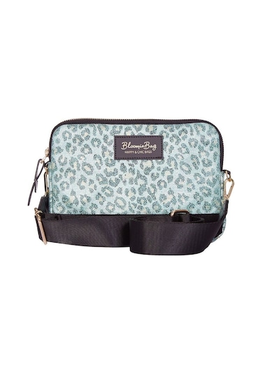 Bloominbag Green Marmar Çapraz Askılı Çanta Siyah