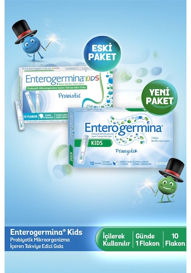 Enterogermina Kids Çocuklar İçin Probiyotik 10 Flakon