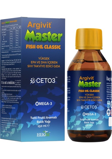 Argivit Master Fish Oil Epa Ve Dha Içeren Balık Yağı 150ml