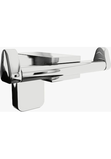 Zethome F 1 Serisi Paslanmaz Duvara Monte Havluluk-kağıtlık-bornoz Seti Krom