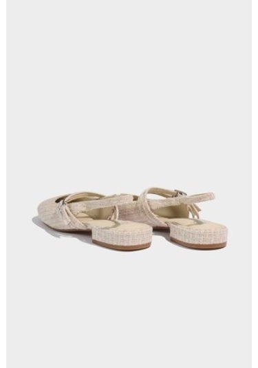 DeFacto Kadın Düz Taban Balerin Sandalet D8964AX25SMBG123 Bej