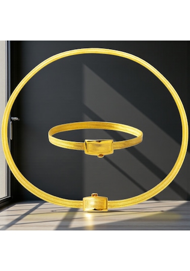 Çiğdem Gürel Kuyumculuk 14 Ayar 3 Sıra Trabzon Hasır Altın Set