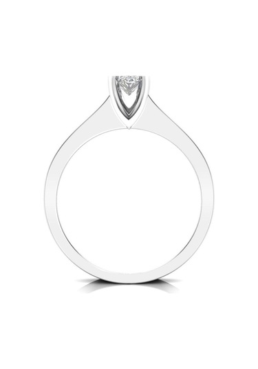 0,50 Karat F Renk Uluslararası Sertifikalı Pırlanta Oval Yüzük (464658017)