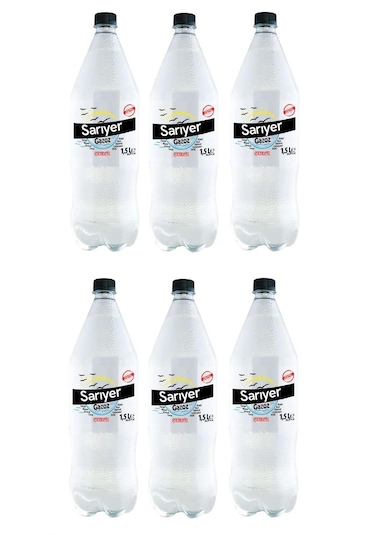 Sarıyer Karışık Meyve Aromalı Gazoz Şekersiz 1,5 Lt X 6 Adet