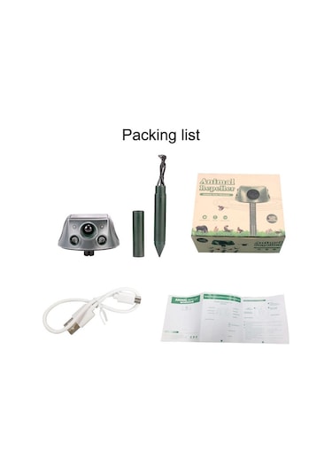 Cbtx SK031 Dört Taraflı Güneş Enerjili Ultrasonik Hayvan Kuş Kovucu