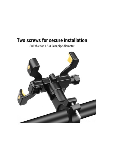 Springsun Dayanıklı Alüminyum Bisiklet Telefon Tutucu - 4 Kollu, Su Geçirmez, Paslanmaz