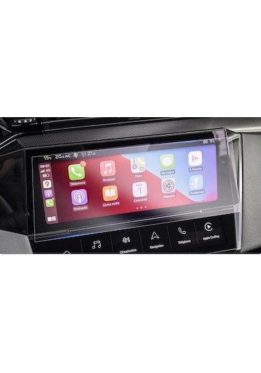 Peugeot 308 10 İnç Mat Ekran Koruyucu Multimedya Şeffaf