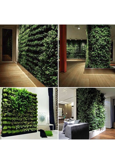 Jeehugo 18 Cebelli Duvar Tipi Bitki Yetiştirme Çantası - Növen Kumaş, Konforlu, Iç/dis Bahçe, Bitki Duvarı Oluşturucu