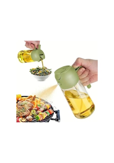 2si 1arada Yağ Dökücü Ve Spreyli Yağdanlık Cam Yağ Püskürtücü