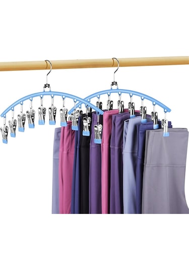 Xiaaokeji Dolap İçin Tayt Düzenleyici, Yoga Pantolon Askıları Yerden Tasarruf Sağlayan Yeşil Yeşil