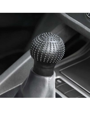 Point Silikon Masajlı Siyah Vites Topuzu Kılıfı Siyah