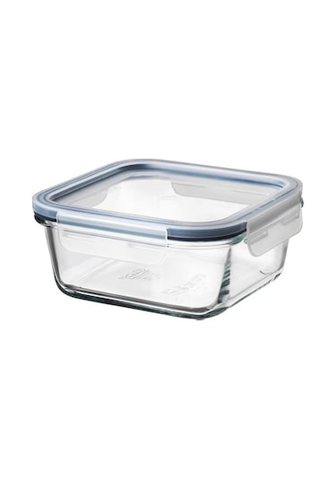 Ikea 365+ Cam Saklama Kabı Plastik Kapaklı Kare 600 ML