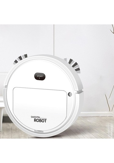 Maoyaya Suntek 4'ü 1 Arada Robot Süpürge, Usb Şarjı Ev Evcil Beyaz Beyaz