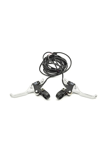 Reedark Elektrikli Bisiklet Fren Kolu, Scooter Fren Kolu Alüminyum Alloy 1.7m Kablo 49pdd Gümüş Rengi
