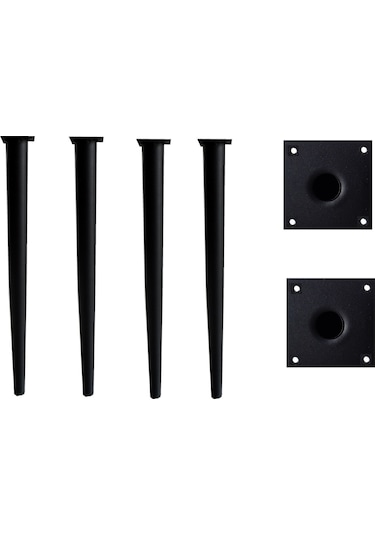 Demontepark Metal Ayak,Masa Ayağı Siyah Masa Ayağı, Beyaz Masa Ayağı