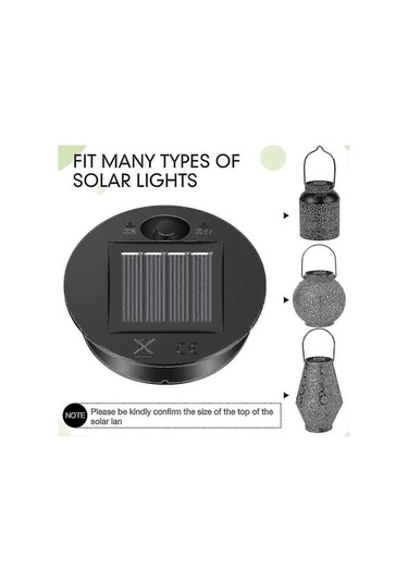 Bloomnest 6 Adet Güneş Enerjili Fener Kapak Işıkları, Out-a G1375 Uyumlu, Led Güneş Paneli, Su Geçirmez, Dış Mekan Işıkları Asorti Çok Renkli