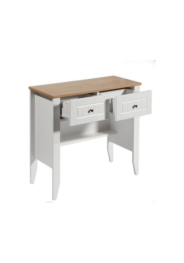 Just Home Mona Dresuar - Beyaz / Sepet - 83x38x90 Cm Beyaz / Sepet Beyaz