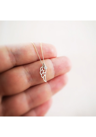 Pırlantalı Altın Minik Melek Kanadı Kolye As1141Pkl Altınsepeti