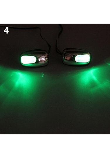 Kırmızı 1 Çift Otomatik Ön Cam Ön Cam Led Işık Püskürtme Jet Nozulu Silecek Yıkama Lambası