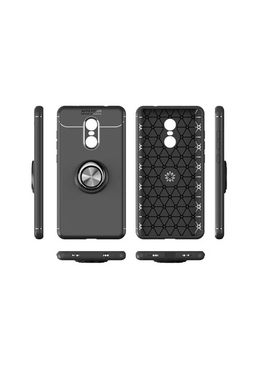 Xiaomi Redmi Note 4x Kılıf Zore Ravel Silikon Kapak Siyah