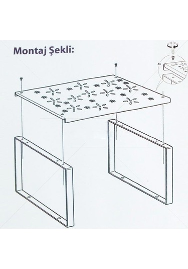 Periboia Metal Dolap İçi Raf Düzenleyici Çok Renkli