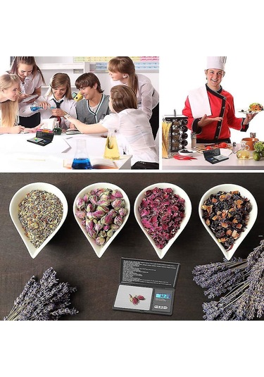 Teltree Hassas Cep Terazisi - 7 Birimli, 500g Kapasiteli, Taşınabilir Mutfak Ve Kuyumcu Terazisi Çok Renkli