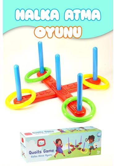 Halka Atma Oyunu Zeka Geliştirici Duyusal Halka Atma Zihin Eğitici Çocuk Oyuncak Quoits 4075
