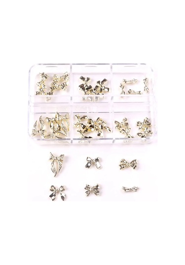 Tszs 3d Altın Alaşım İsa Kalp Çapraz Tanrıça Serisi Tırnak Metal Charms Çiçek Gül Çivi Sanat Dekorasyon Takı Salon İçin Koyu Lacıvert