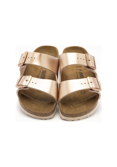Terlik Kadın 1012478 Arizona Birkenstock Bf Electrıc Metallıc Copper Null Bakır
