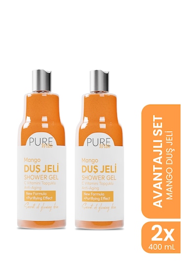 C Vitamin Topçuklu Mango Özlü Arındırıcı Duş Jeli 2x400 Ml Mango
