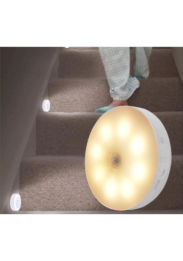 Sge Teknoloji Hareket Sensörlü Sarı Renk Usb Şarjlı Led Işık Lamb (547057224)