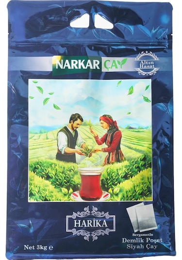 Narkar Çay Hançay Bergamotlu Demlik Poşet Çay 3 KG
