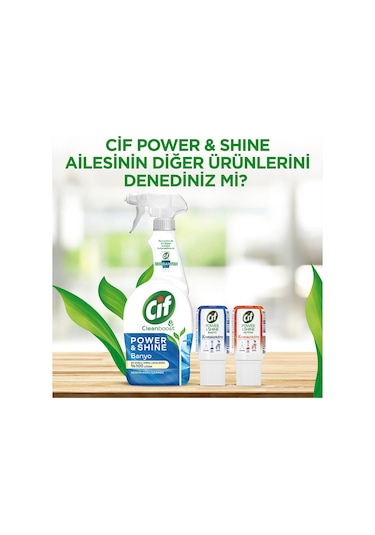 Cif Power & Shine Sprey Mutfak Temizleyici 4 x 750 ML