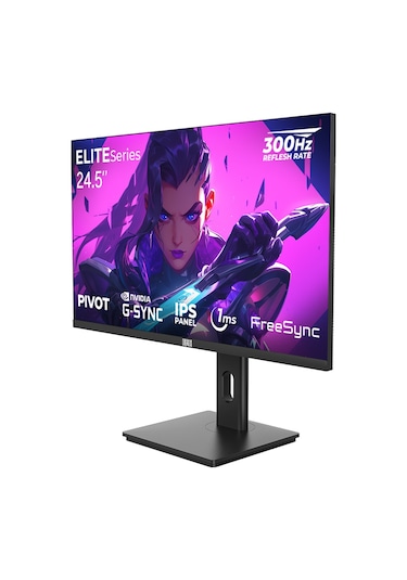 Dragos EliteSeries E245FHD300 24.5" 1 MS 300 Hz FreeSync G-Sync IPS Pivot Oyuncu Monitörü