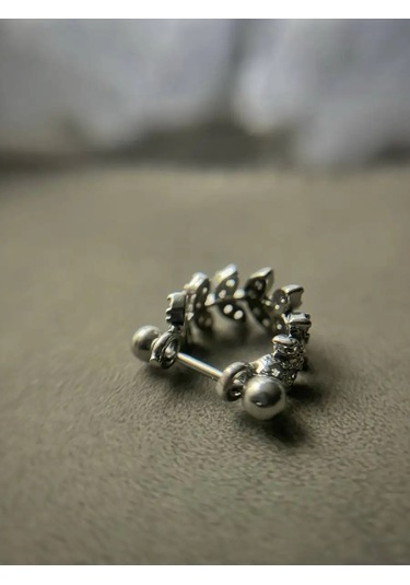 Hok's Love Kulak Kılavuzu, Merkez Damar, Helix, Labret İçin Piercing Halka Çubuğu 167156186 Gri