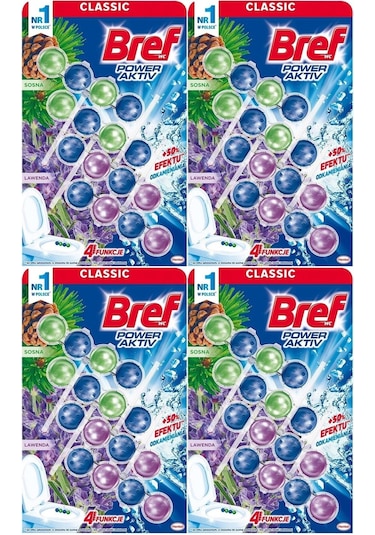 Bref Power Aktiv Klozet Bloğu Çam Ve Lavanta Kokulu 16 Lı Set