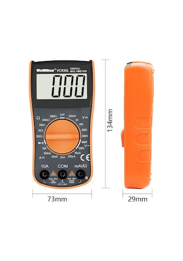 Wellhise VC830L Ölçü Aleti Multimetre Avometre